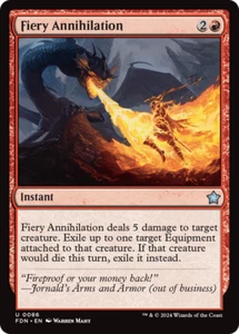 x4 Fiery Annihilation FDN Foundations MTG 86 UNCOMMON M/NM 4x - Picture 1 of 1