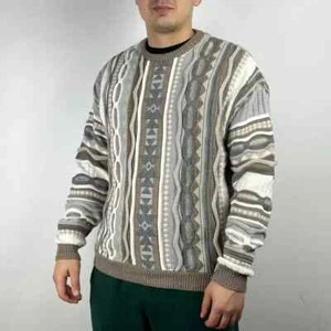 Asos sweater knit coogi style colored cable size Small - Picture 1 of 5