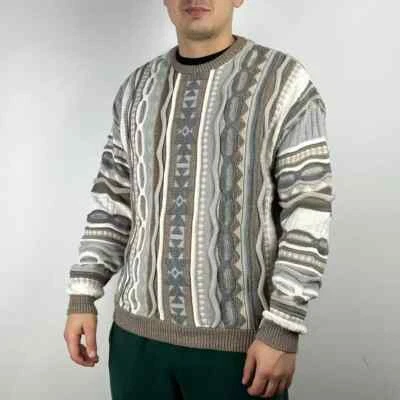 Asos sweater knit coogi style colored cable size Small - Image 1 of 4