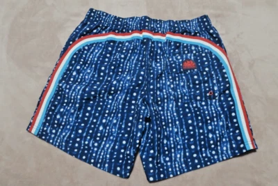 Pantalones cortos de natación Sundek forrados de malla para hombre talla XL M505BDP02WS azul/blanco Foto 1 de 4