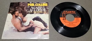 Phil Collins Against All Odds Single 45 Record and Sleeve Vintage - Picture 1 of 2