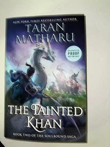 The Tainted Khan BY Taran Matharu - 2025 PaperBack ARC - Foto 1 di 2