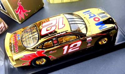 1999 #12 MOBIL ONE, Limited - 1/1999, 24k Gold* Stock Car Replica.  1:24    js - Image 1 of 4