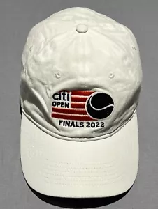 Gorra de tenis Citi Open 2022 Finals gorra blanca con tirantes bordado logotipo algodón - Imagen 1 de 11