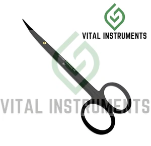 Stevens Tenotomy Scissors SuperCut 5" Curved Full Black Plastic Surgery German - Picture 1 of 1