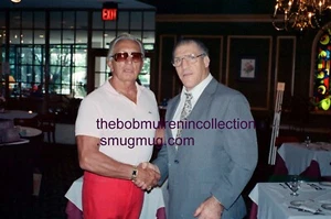 BRUNO SAMMARTINO & BUDDY ROGERS POSED 8x10 COLOR PHOTO WWWF WWF WWE VERY RARE - Picture 1 of 2