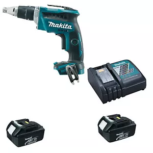 MAKITA 18V LXT DFS452 DFS452Z DRYWALL SCREWDRIVER, 2 x BL1830, 1 x DC18RC - Picture 1 of 4
