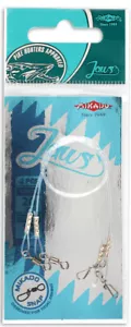Mikado Jaws 2 piezas. Rastro de pesca de fluorocarbono, líder de lucio, señuelo de pesca, tiro de gota - Imagen 1 de 1