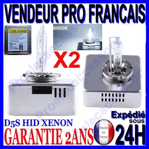 2 AMPOULE D5S 25W 12V 6000k XENON BLANC LAMPE POUR PHARE FEU DE RECHANGE PHILIPS - Picture 1 of 6