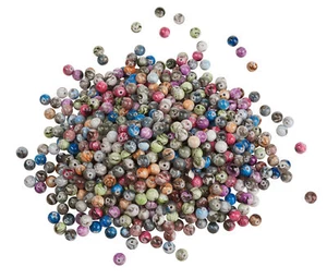 VBS XXL 200g Cuentas Acrílicas Color Mármol Opaco Ø 08cm Sin Costura - Imagen 1 de 1