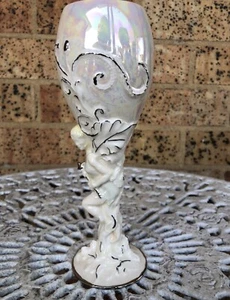 White Sea Shell Angel Bar Glass : Rare And Unique - Picture 1 of 3