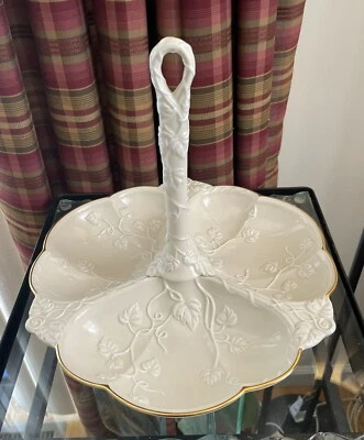 Serveur À Poignée Lenox Ivy Cottage 3 Compartiments Divisés EXC - Photo 1/4