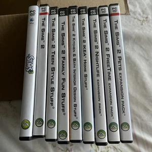 The Sims 2 and 3 PC Game with Main Version and 7 Sims 2 Expansion Packs Bundle - Picture 1 of 11