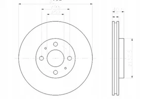 HELLA PAGID 8D355103-971 Brake Discs 2pcs - Picture 1 of 6