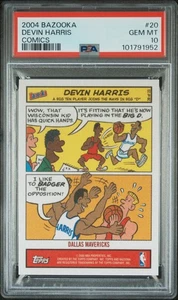 2004-05 Topps Bazooka Comics Devin Harris #20 Rookie RC PSA 10 POP 1 - Picture 1 of 2