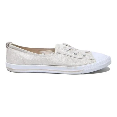 Converse Damen Ballerinas Canvas weiß UK 5,5 Freizeit leicht Sommer - Bild 1 von 4