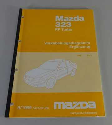 Manual De Taller Electricidad Mazda 323 RF TURBO Tipo JMZ BJ1 Desde 09/1999 - Imagen 1 de 3