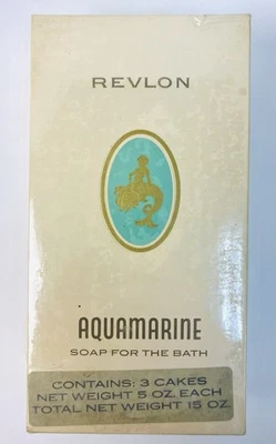 Lote De Colección De 3 Barras De Jabon Aguamarina LUJO ~ ¡Totalmente Nuevas En CAJA SELLADA! Foto 1 de 4