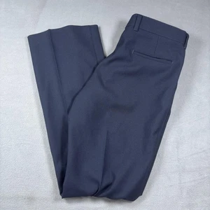 Pantalones de acción vintage Levis Sta-Prest para hombre 34x34 azul marino frente plano años 70 - Imagen 1 de 10