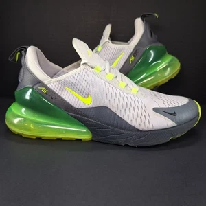 Nike Air Max 270 Neon Athletic Sneakers Shoes CJ0550-001 Men's Size 10 - Picture 1 of 13