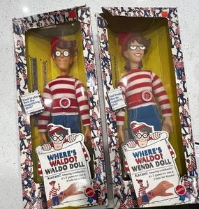 BRAND NEW OLD STOCK WHERE'S WALDO & WENDA DOLL SET MATTEL 1991 NOS NIB - Picture 1 of 5