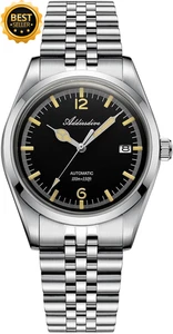 Men’s Automatic Watch NH35A Mechanical Sapphire Crystal 39mm Yellow Blue Dial - Picture 1 of 12