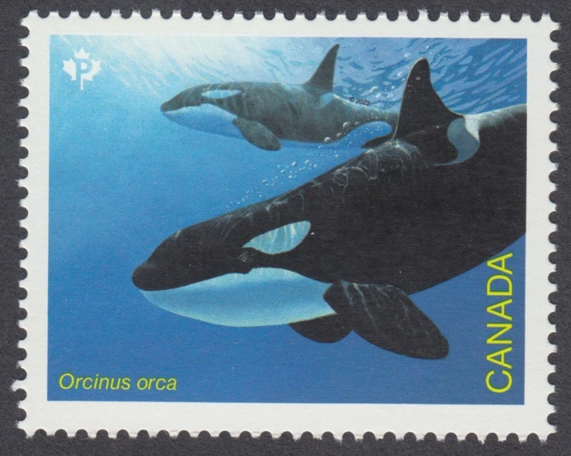 Canada - #3327a Endangered Whales From Souvenir Sheet  - MNH - Image 1 of 1