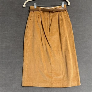 Vintage Worthington Rock XS braun Cord Midi Bleistift Japan 70er 80er Preppy 10 - Bild 1 von 7