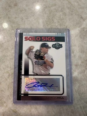 2007 Topps Co-Signers Aaron Hill Solo Sigs Auto #SS-AH MLB Baseball Card Rare - Image 1 of 4