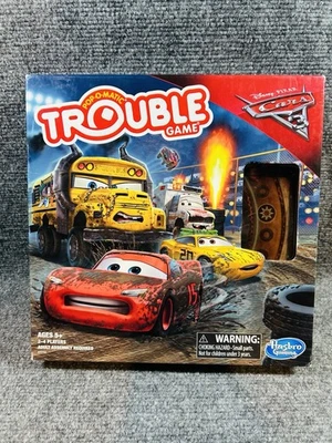 Disney Pixar Cars 3 Trouble Game COMPLETE Hasbro Gaming 2016 Pop O Matic Race - Image 1 of 4