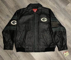 Chaqueta universitaria de cuero G-III de los Green Bay Packers de la NFL para hombre talla XXL - Imagen 1 de 12