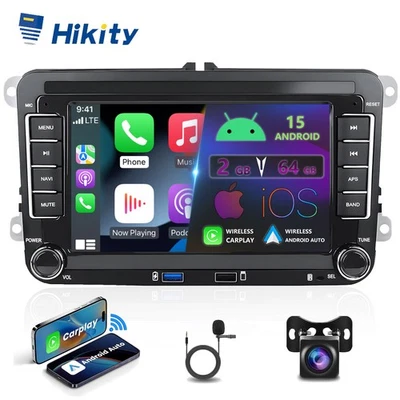 7" Android 15 Autoradio Carplay RDS GPS Für VW GOLF 5 6 Touran Tiguan Jetta +KAM - Bild 1 von 4