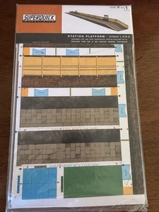Superquick A1 OO/HO Gauge Station Platform (610mm) Card Kit For Model Railways - Picture 1 of 3