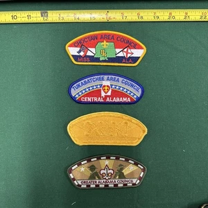 Lote 26 de 4 parches de hombro del Consejo de Boy Scouts de Alabama - Imagen 1 de 2