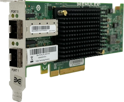 Fujitsu EMULEX LPE16002 | 10Gb/s Dual-Port Host Bus Adapter | PCIe x8 LP - Bild 1 von 4