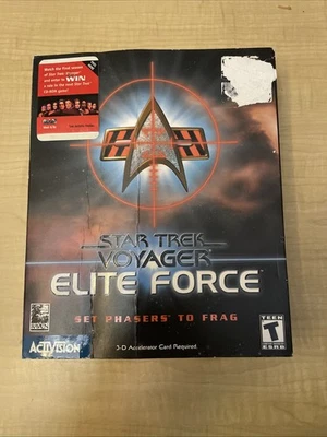 Star Trek Voyager - Elite Force (PC CD-ROM, 2000) Big Box Game COMPLETE  - Image 1 of 4