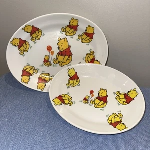 Disney Winnie the Pooh Melamine Wares Plastic Plates x 2 By Fataco GUC - Picture 1 of 6