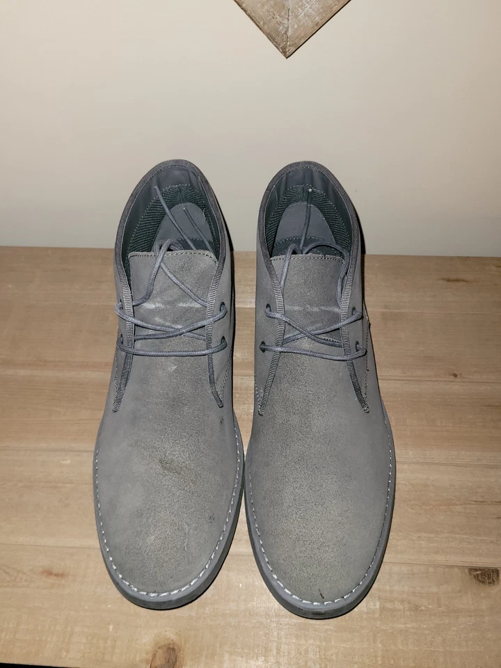 Botines Calvin Klein para hombre gris gamuza look cordones talla 11 Foto 1 de 4