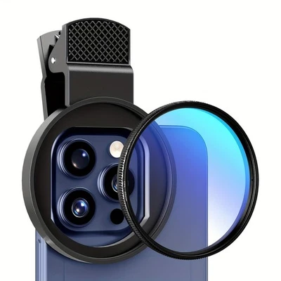 52mm Ultra-Thin Clip-On CPL Filter for Smartphones, Universal Fit, Reduces Glar - Image 1 of 4