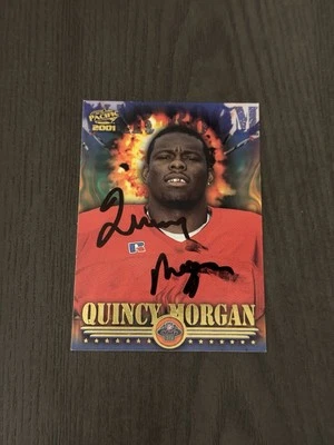 2001 Pacific War Room #13 QUINCY MORGAN Rookie RC Autographed HAND SIGNED Auto - Image 1 of 2
