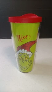 Tervis Dr. Seuss - Grinch Weihnachten FAUGHTY NICE Becher & roter Deckel 24oz  - Bild 1 von 7