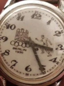 1936 German Olympic Games Football Prize WATCH SPECIAL MEMORIAL RARE - Picture 1 of 15
