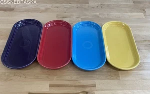 Fiestaware Set 4 Bread Tray FIESTA 12” oblong serving platte - Picture 1 of 10