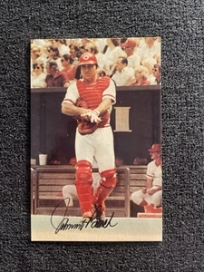Tarjeta postal firmada por Johnny Bench Cincinnati Reds Catcher HOF 5 1/2x 3 1/2 - Imagen 1 de 3