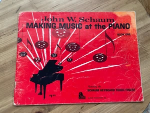 Vintage 1962 John W Schaum Making Music At The Piano Book One Red Paperback - Picture 1 of 7