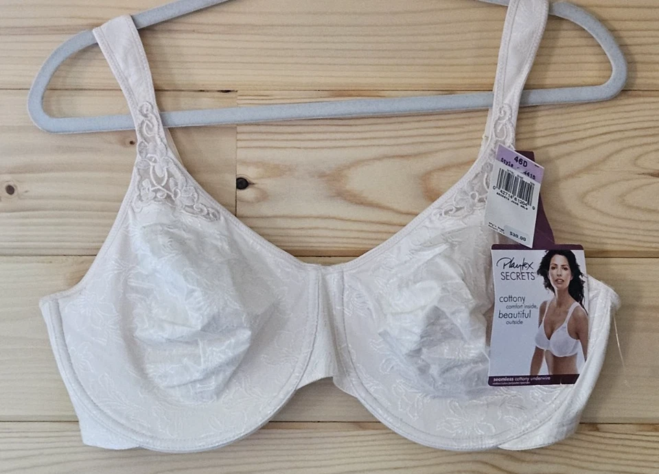 Playtex Secrets Bra Seamless Cottony Underwire Full Coverage 4415 Beige 38d