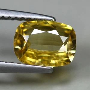 1.63 Cts_Fantastic Diamond Sparkle_100 % Natural Unheated Yellow Zircon_Srilanka - Picture 1 of 3