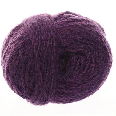Hilo Lana Seda Mezcla Angora Púrpura Hinchable Suave aprox 220 yardas 3,8 OZ Foto 1 de 4