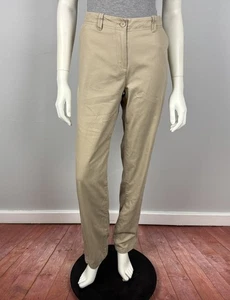 Urbane Size 12 Chino Pants Trousers Straight Leg Pockets Beige Cotton Women - Bild 1 von 14
