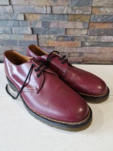 Hawkins No1 Derby Herren Größe 9 Burgunderrot Leder Elegant Schuhe Hergestellt in England - Bild 1 von 11